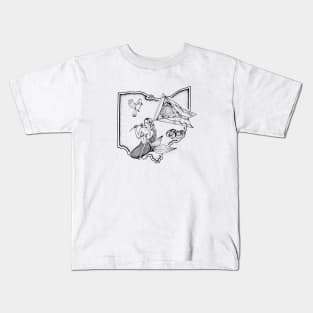 Ohio Mermaid Kids T-Shirt